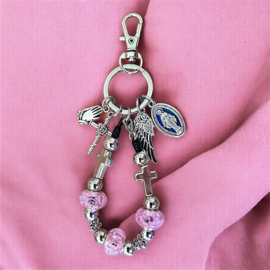 3 Hail Mary Rosary Keychain – Pocket Protection & Devotion
