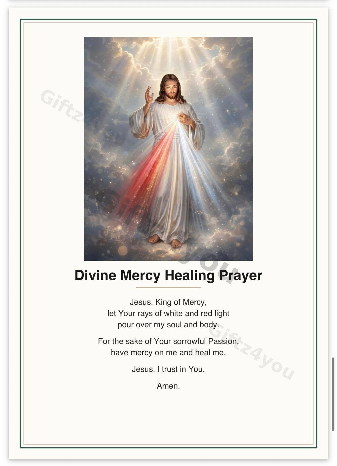Healing Prayers Bundle - 12 Printable Prayer Cards with Unique Artwork | A4 + US Letter