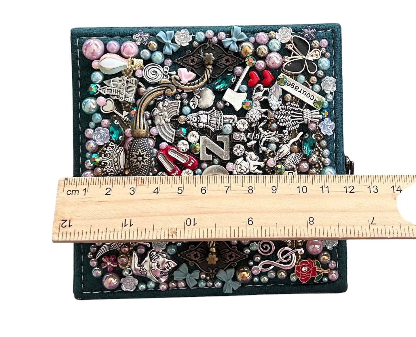 Wizard of Oz Handmade Jewelry Box - Emerald City Assemblage Art Keepsake - Whimsical Dorothy & Friends Trinket Box - Unique Fairytale Gift