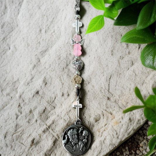 St Christopher Car Charm Religious Christian Catholic Blessing Pendant Hanger