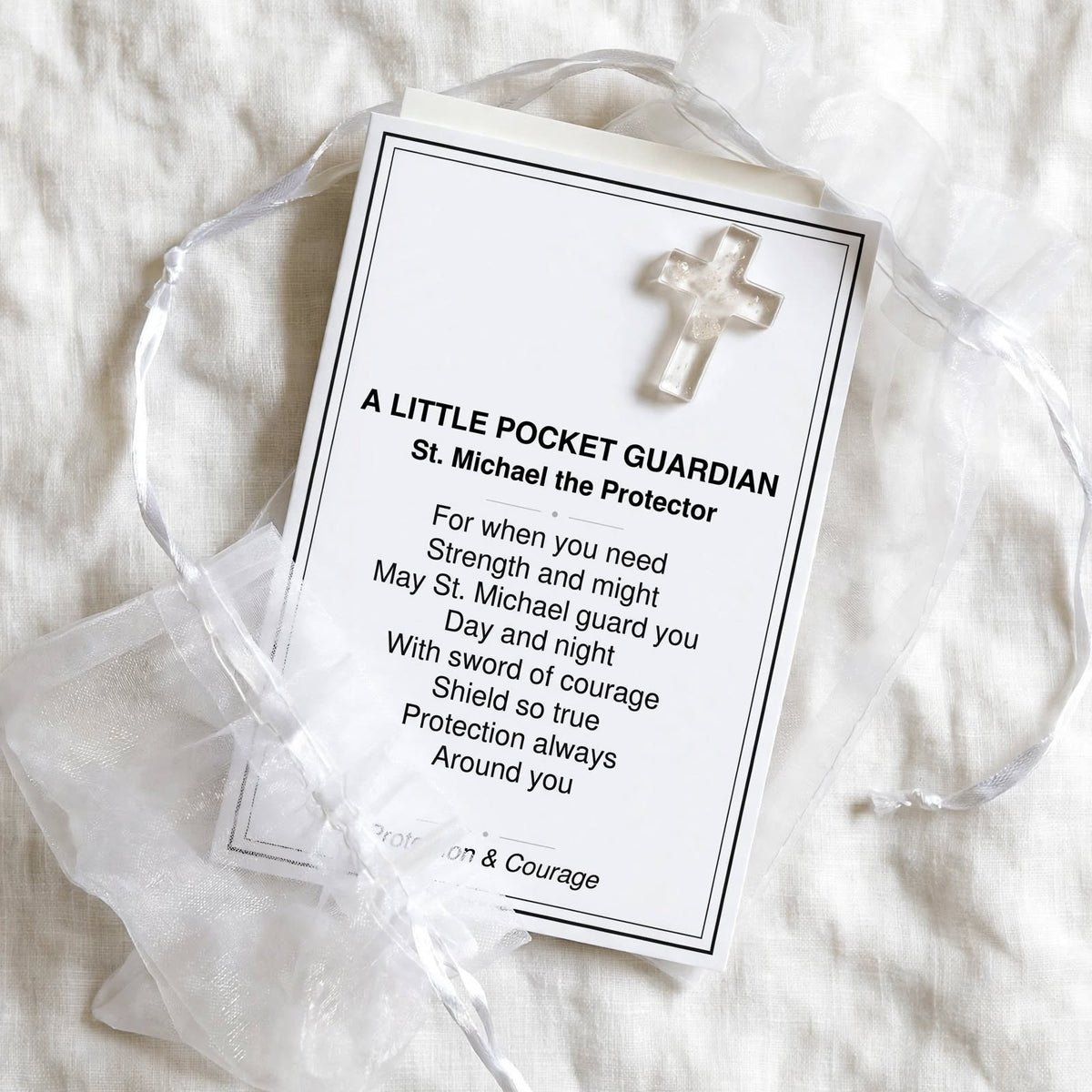 St. Michael & St. Christopher Pocket Guardian Cards Bundle - 6 Printable Wallet Size Protection Cards (2.5" x 3.5")