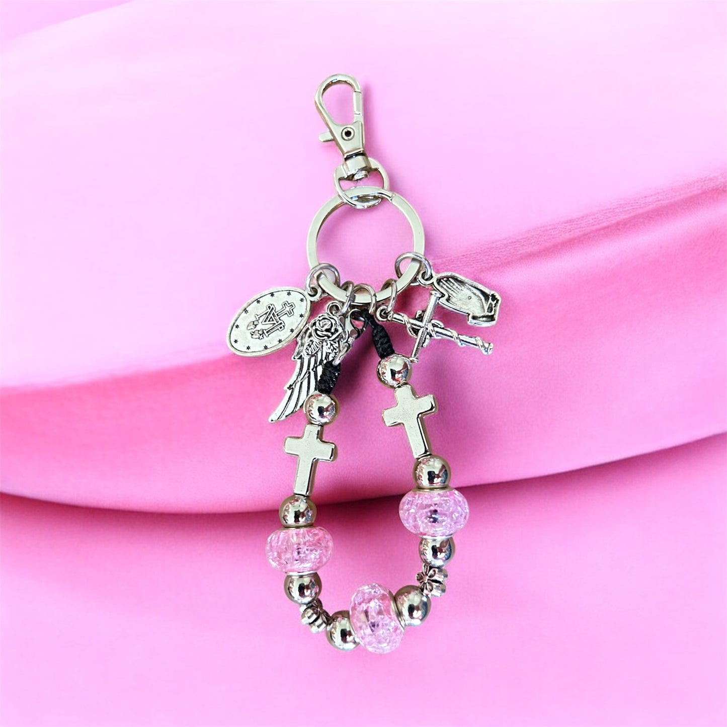 3 Hail Mary Rosary Keychain – Pocket Protection & Devotion