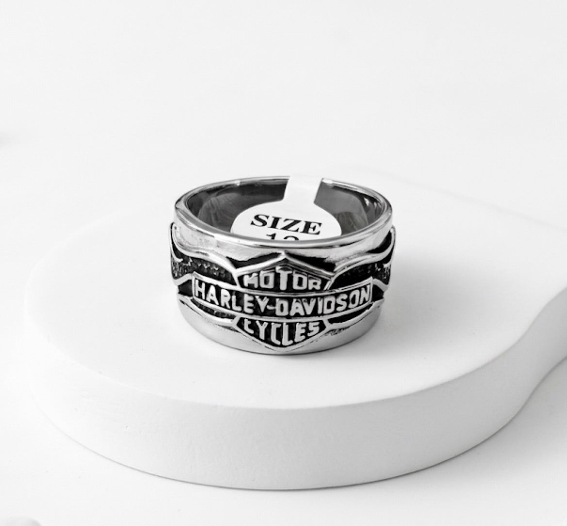 Men's Stainless Steel Biker Band Ring | Size 12 US Heavy Duty Ring