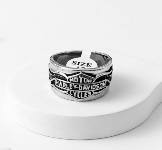 Men's Stainless Steel Biker Band Ring | Size 12 US Heavy Duty Ring