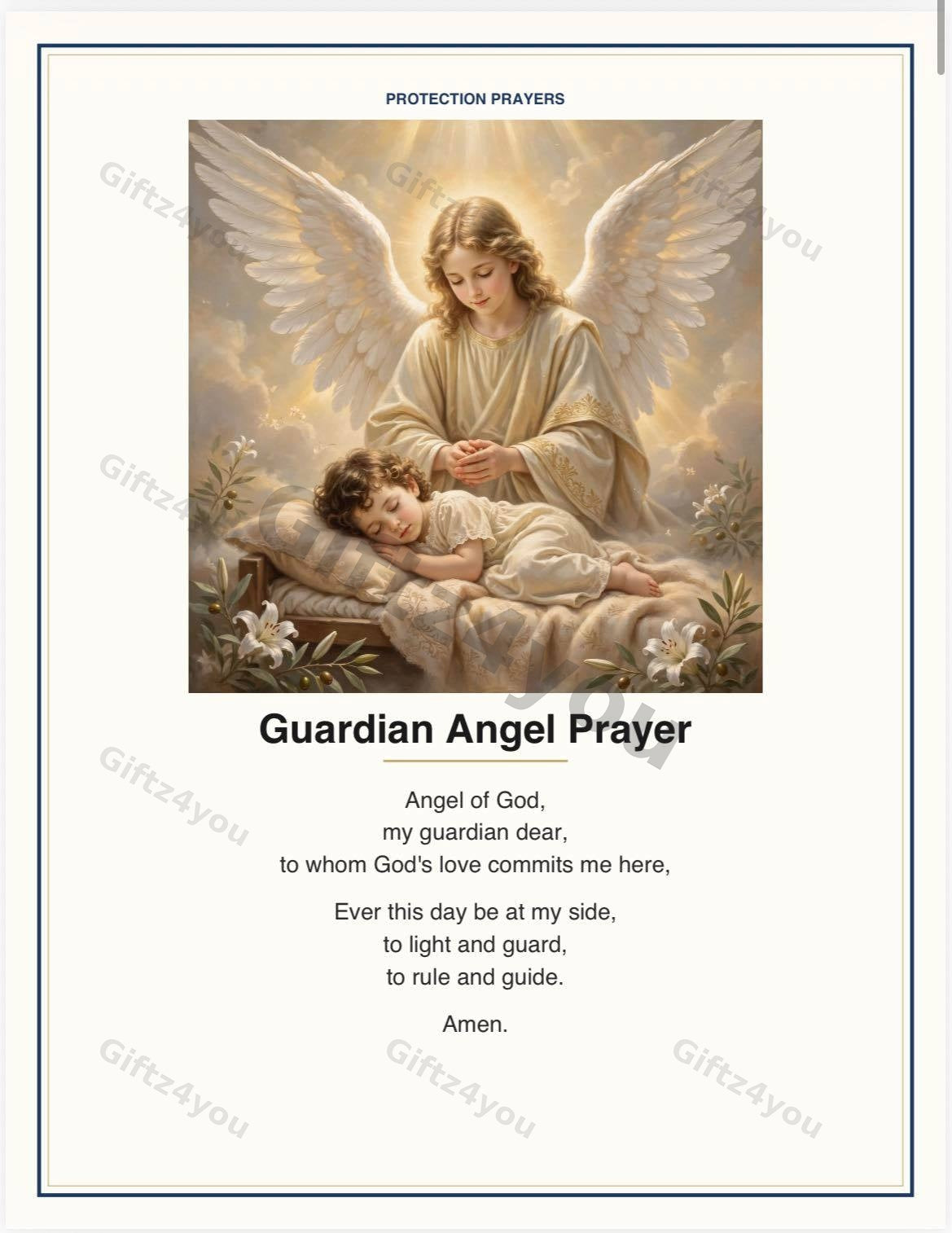 Protection Prayers Bundle - 12 Printable Prayer Cards with Unique Artwork | A4 + US Letter