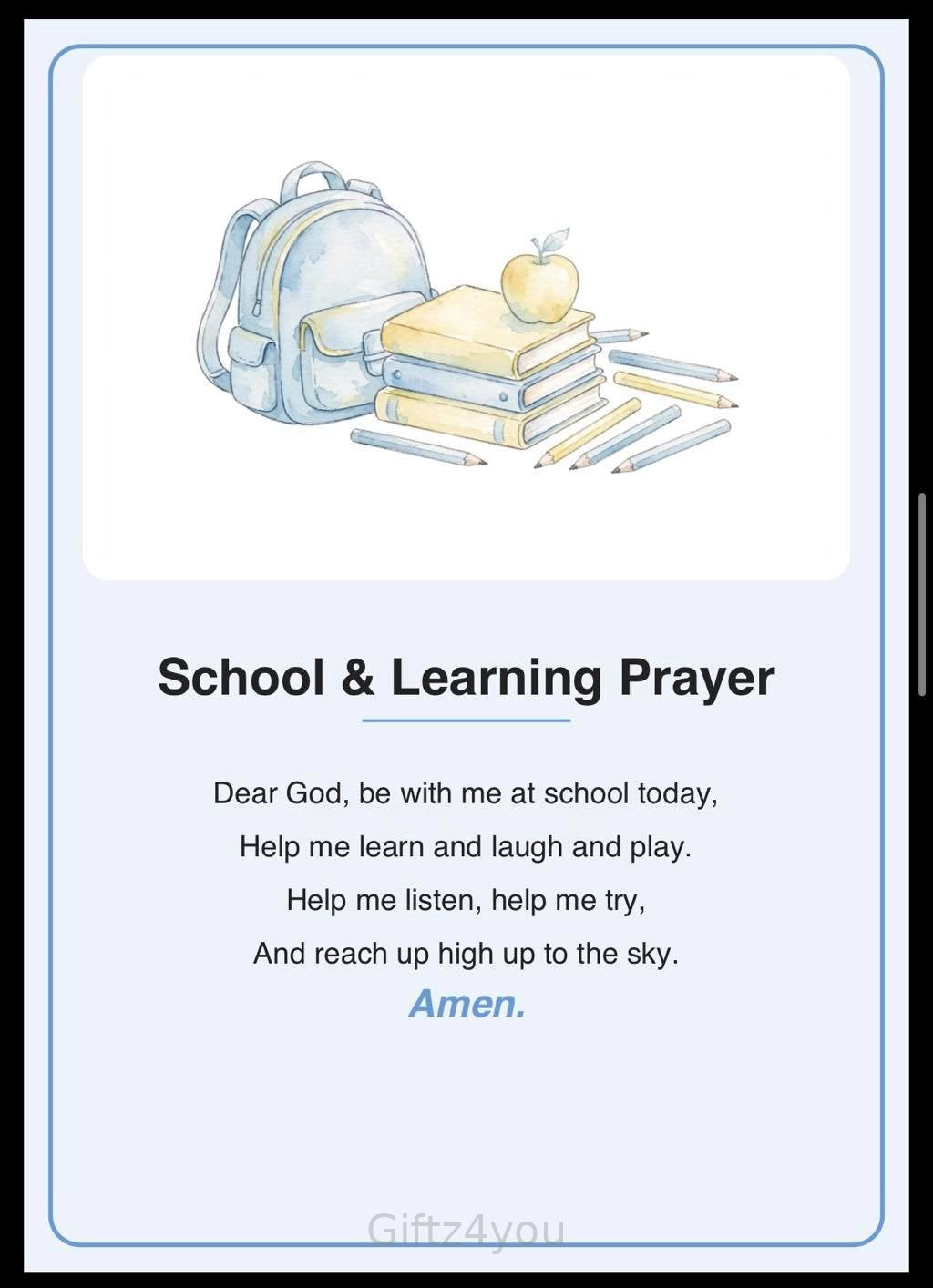 12 Themed Children's Prayers Printable | A4 + US Letter | 300DPI Watercolor | Instant Download