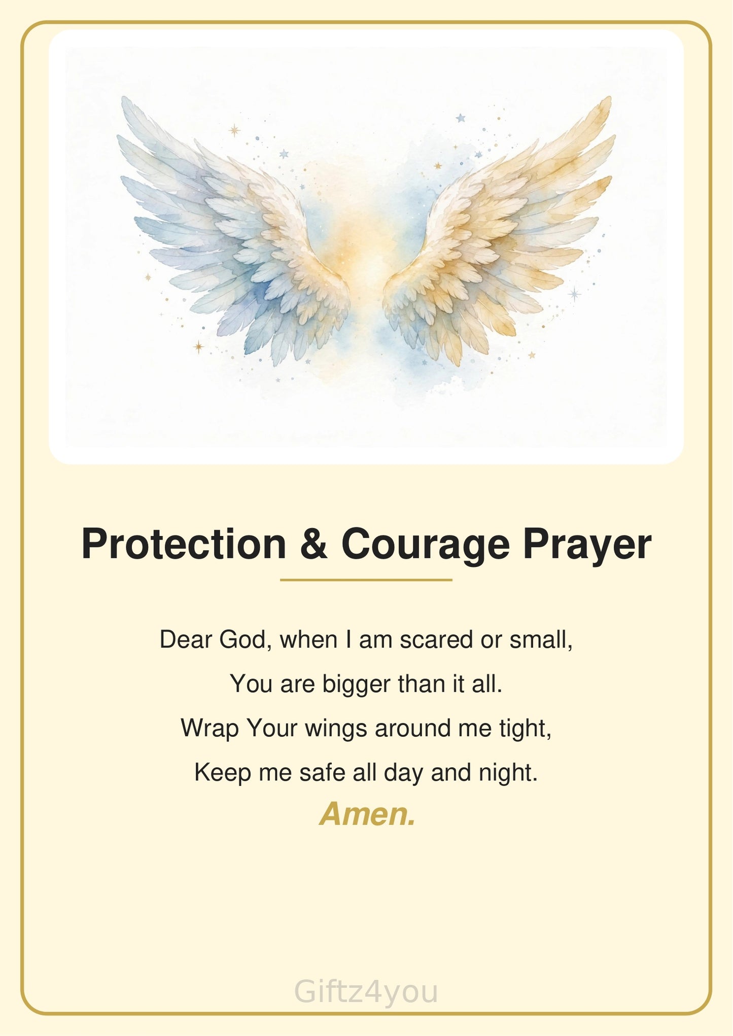 12 Themed Children's Prayers Printable | A4 + US Letter | 300DPI Watercolor | Instant Download