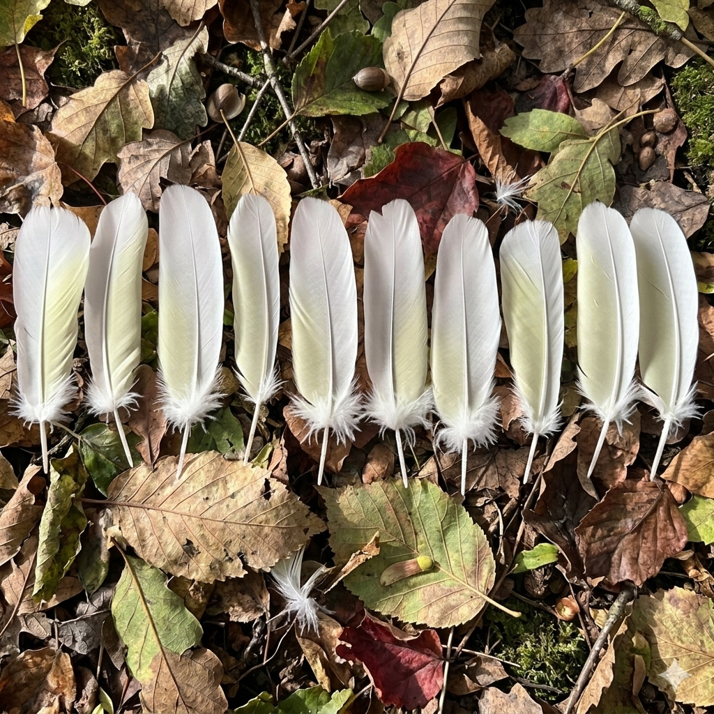 10pc Sulphur-crested Cockatoo Feathers (Cacatua galerita) | Bulk Buy for DIY Crafts, Millinery & Smudging | Ethically Sourced